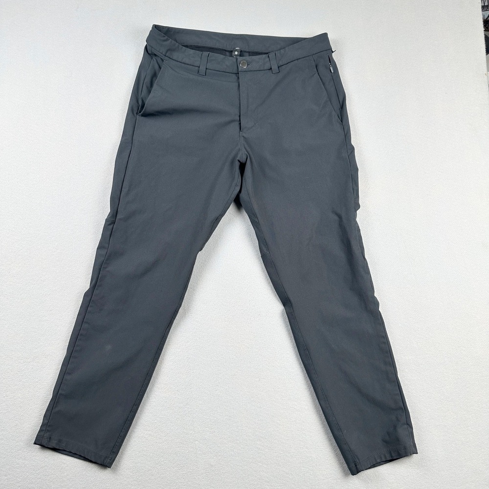 Lululemon Commission Slim-Fit Pant Mens Charcoal Grey Chino 32x29
